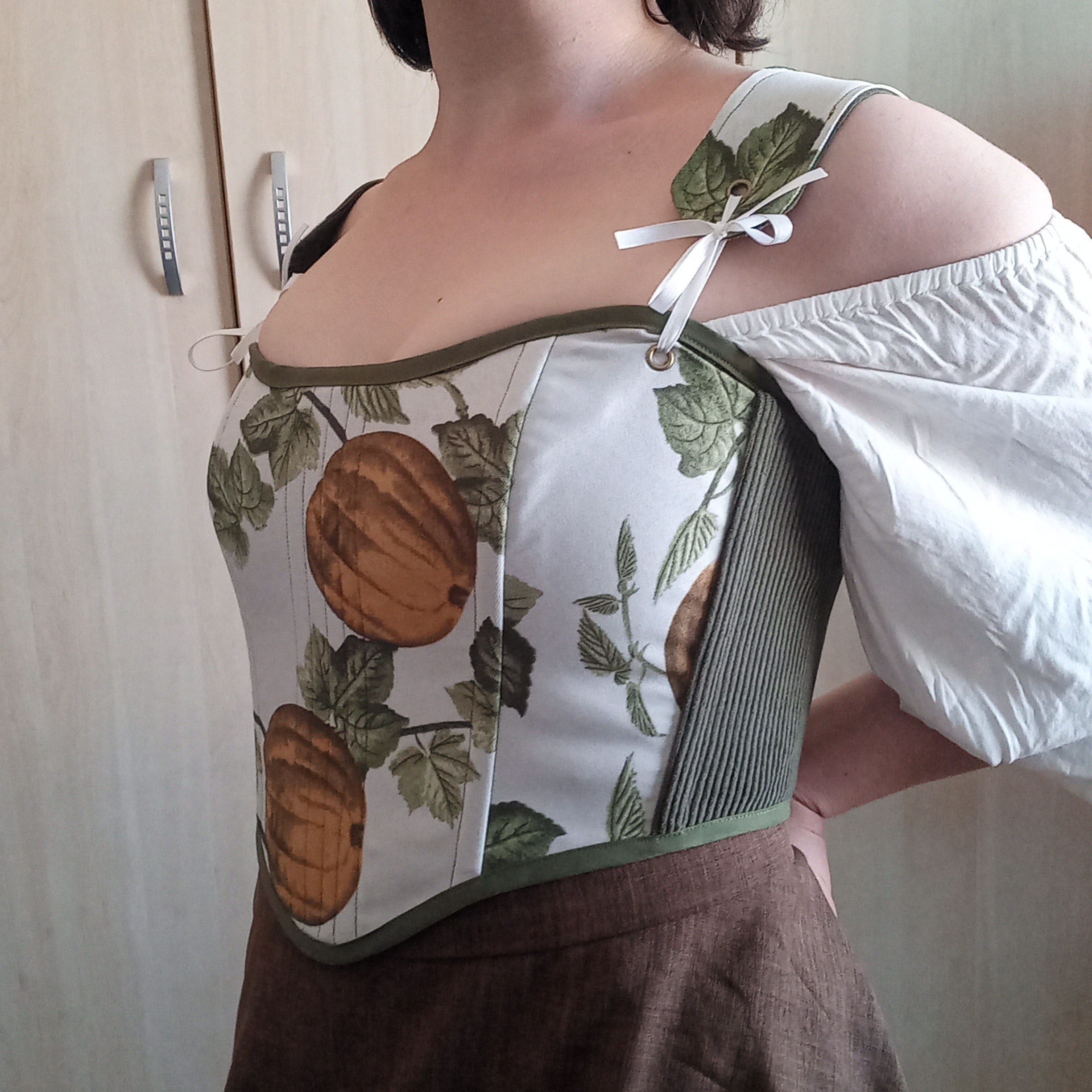 Pumpkin Patch Overbust Corset top