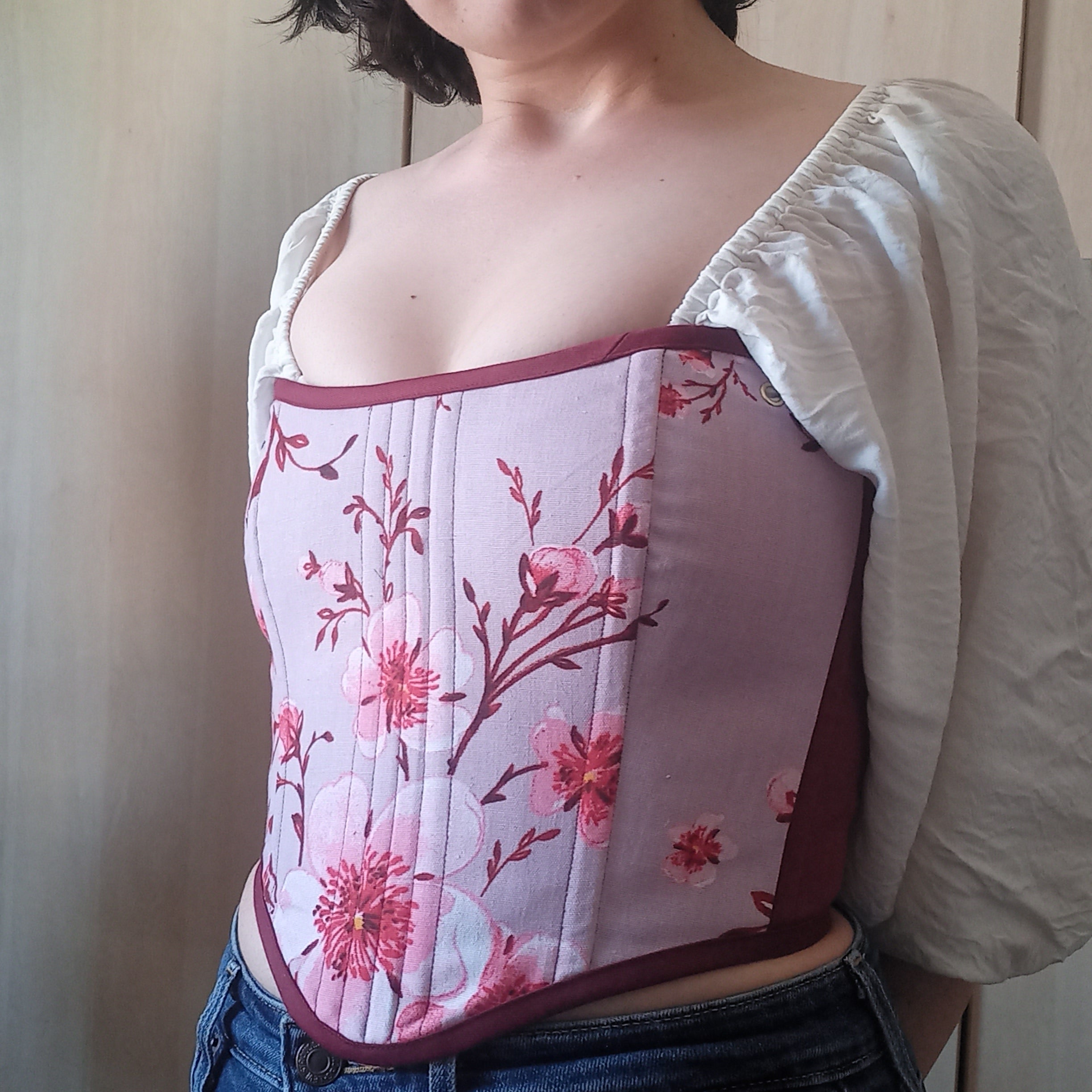 Plum Blossom Corset Top