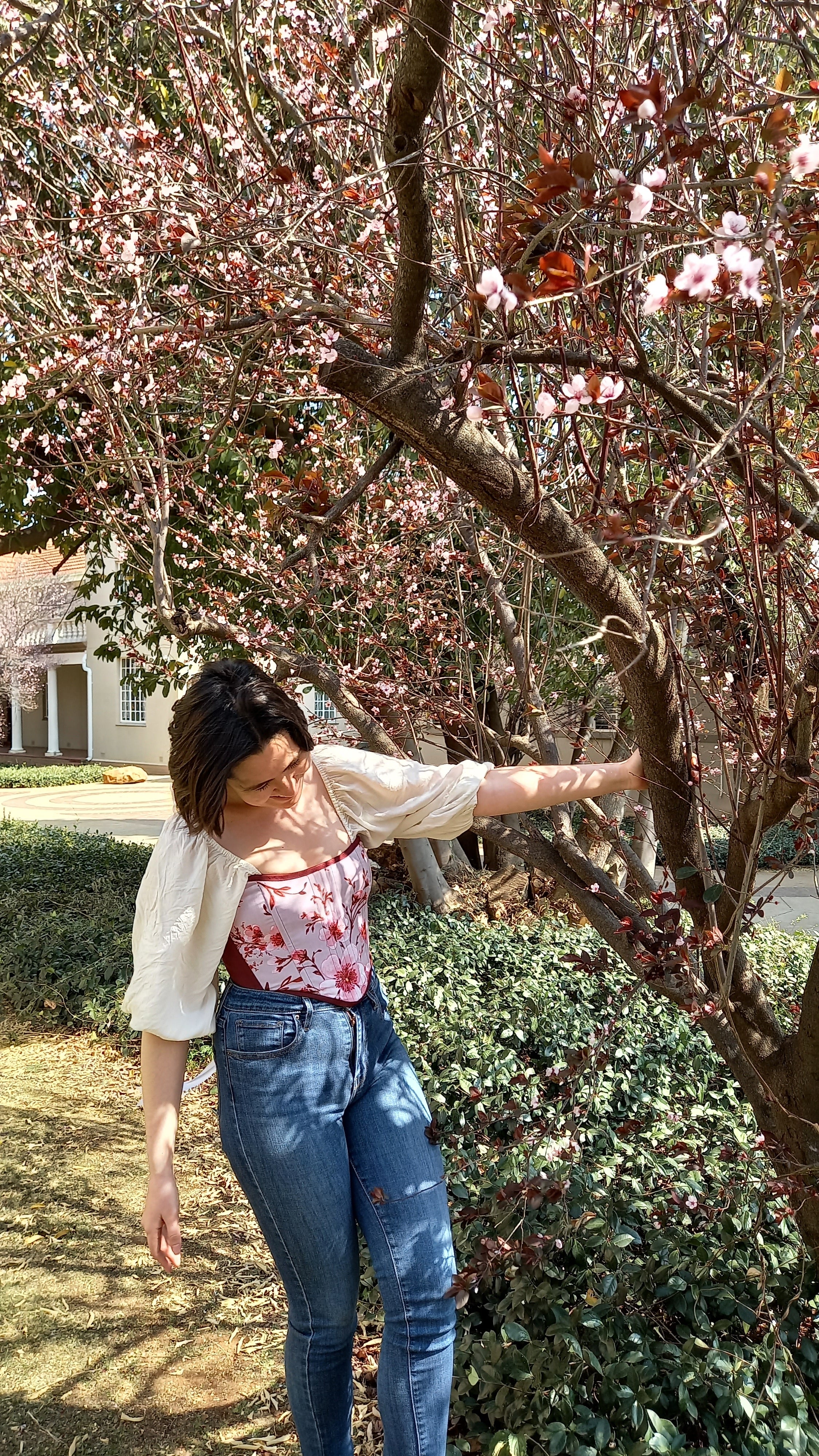 Plum Blossom Corset Top