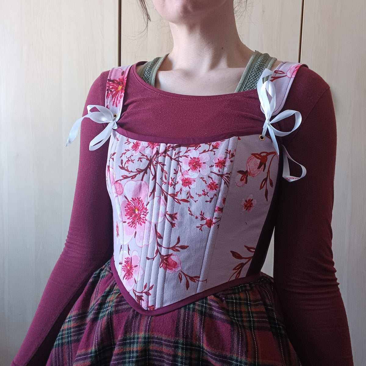 Plum Blossom Corset Top