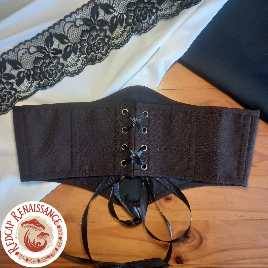 Underbust corset belt