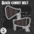 Black Corset belt