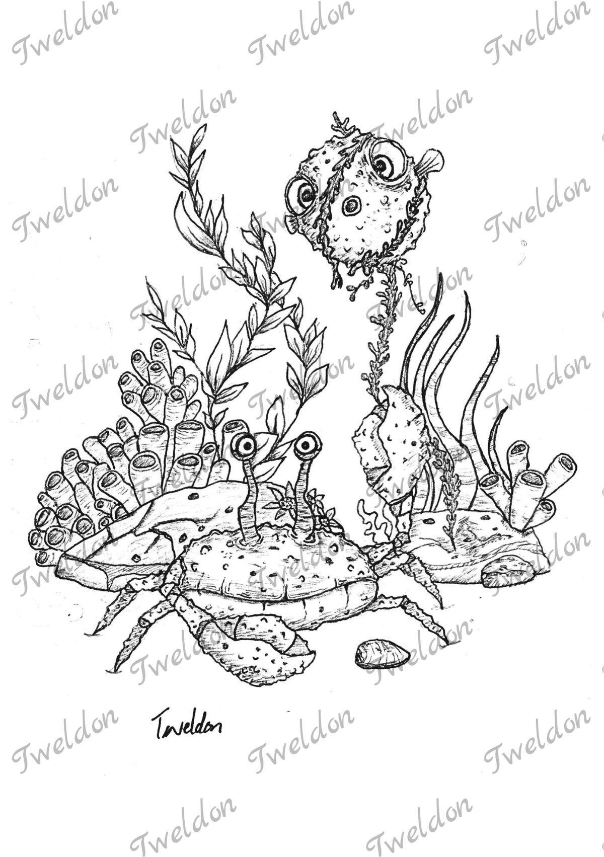 Puff & Pinch Art print