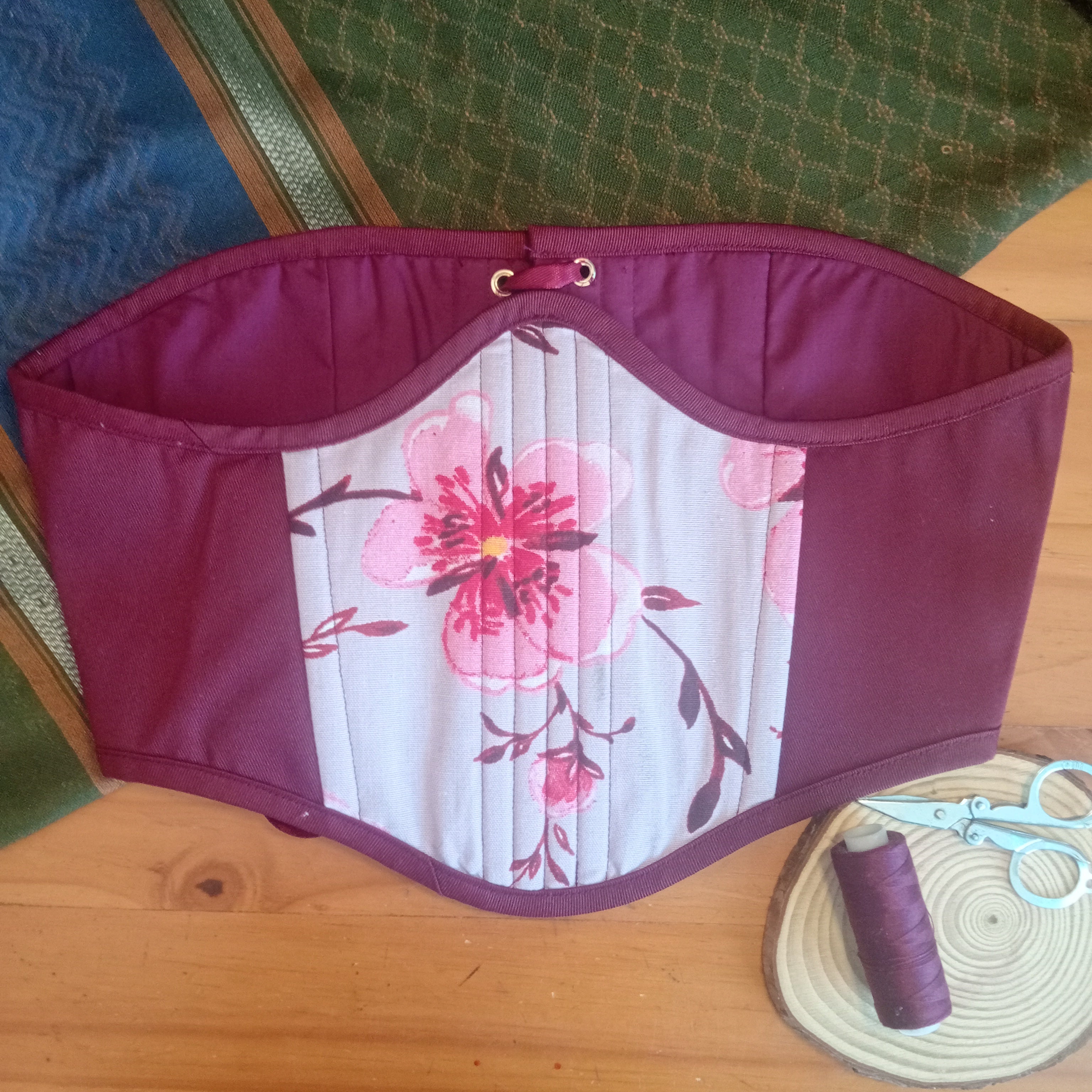 Plum Blossom Underbust Corset