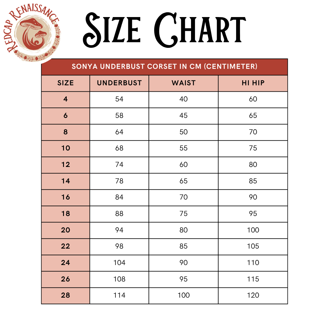 Sonya Black Underbust corset